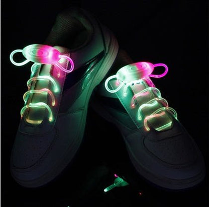 Led Sport Shoe Laces Glow Shoe Strings Round Flash Light Shoelaces - 0 - Scribble Snacks