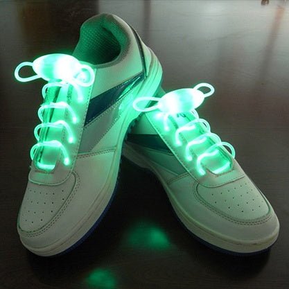 Led Sport Shoe Laces Glow Shoe Strings Round Flash Light Shoelaces - 0 - Scribble Snacks