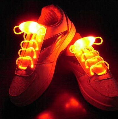 Led Sport Shoe Laces Glow Shoe Strings Round Flash Light Shoelaces - 0 - Scribble Snacks