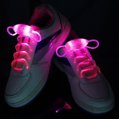 Led Sport Shoe Laces Glow Shoe Strings Round Flash Light Shoelaces - 0 - Scribble Snacks