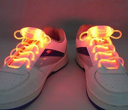 Led Sport Shoe Laces Glow Shoe Strings Round Flash Light Shoelaces - 0 - Scribble Snacks