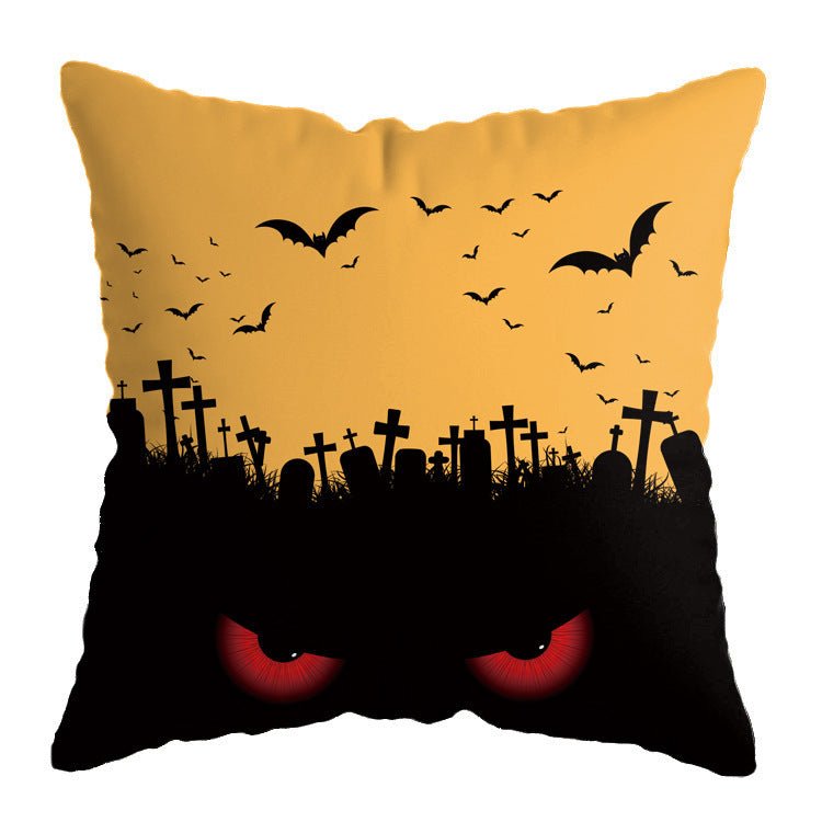 Linen New Skull Halloween Pillow Case Witch Series - 0 - Scribble Snacks