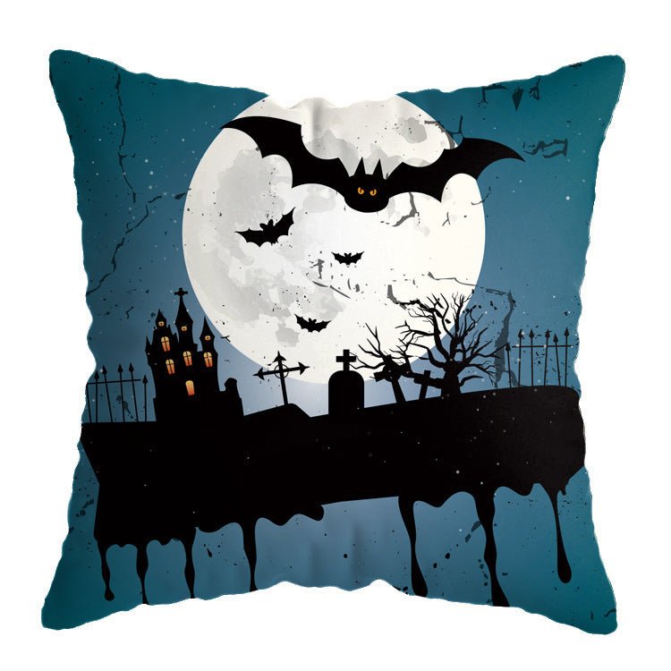 Linen New Skull Halloween Pillow Case Witch Series - 0 - Scribble Snacks