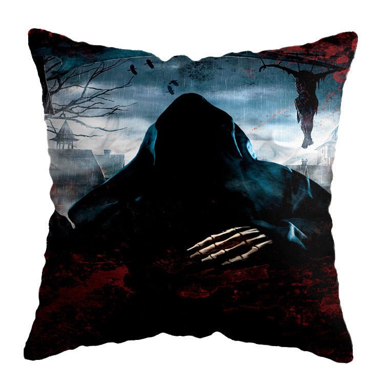 Linen New Skull Halloween Pillow Case Witch Series - 0 - Scribble Snacks