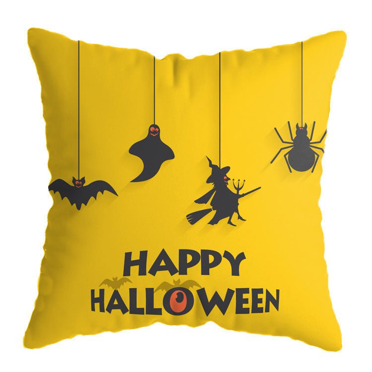 Linen New Skull Halloween Pillow Case Witch Series - 0 - Scribble Snacks