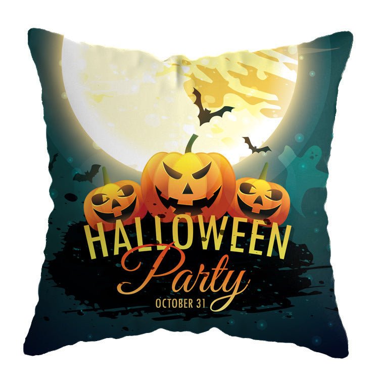 Linen New Skull Halloween Pillow Case Witch Series - 0 - Scribble Snacks