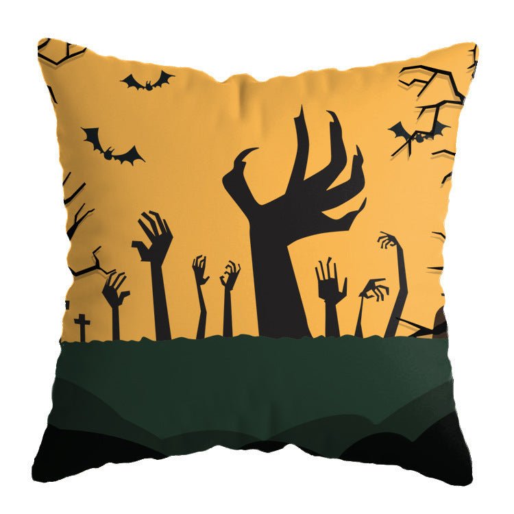 Linen New Skull Halloween Pillow Case Witch Series - 0 - Scribble Snacks