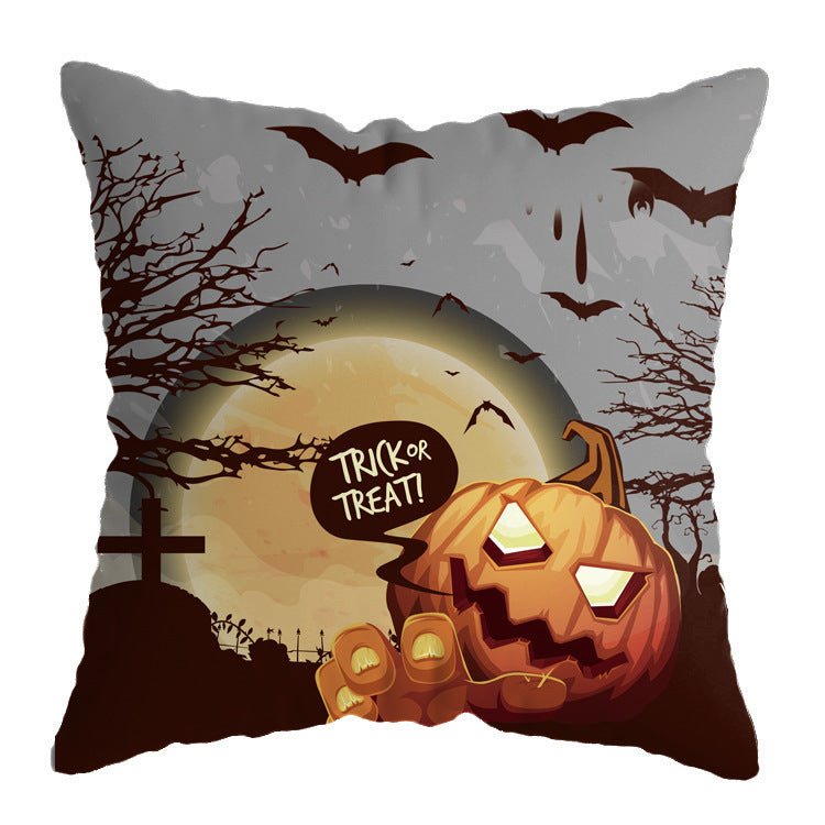 Linen New Skull Halloween Pillow Case Witch Series - 0 - Scribble Snacks