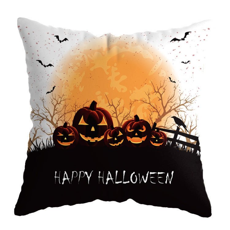 Linen New Skull Halloween Pillow Case Witch Series - 0 - Scribble Snacks