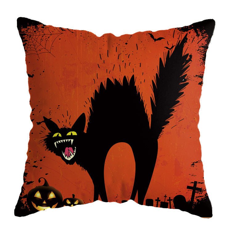 Linen New Skull Halloween Pillow Case Witch Series - 0 - Scribble Snacks