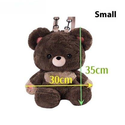 Love Bear Cute Plush Bag Backpack - 0 - Scribble Snacks