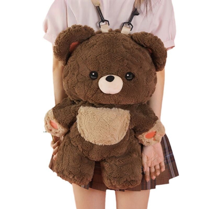 Love Bear Cute Plush Bag Backpack - 0 - Scribble Snacks