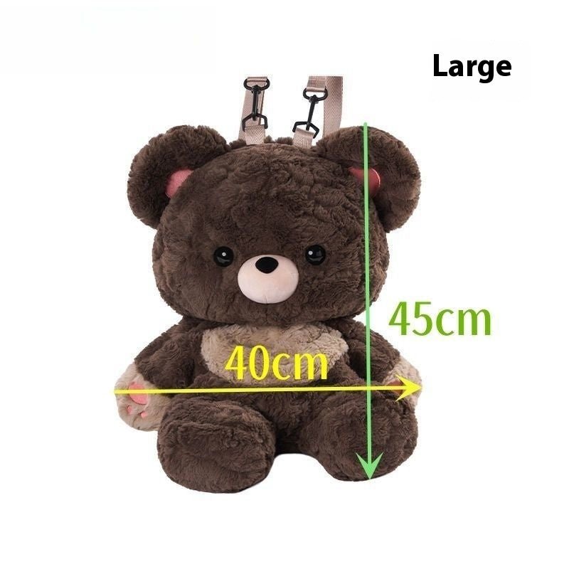 Love Bear Cute Plush Bag Backpack - 0 - Scribble Snacks