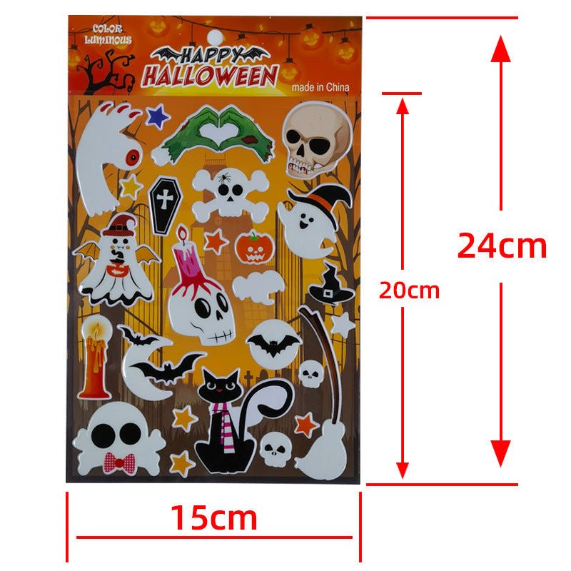 Luminous Cartoon Halloween 3D Stickers - 0 - Scribble Snacks