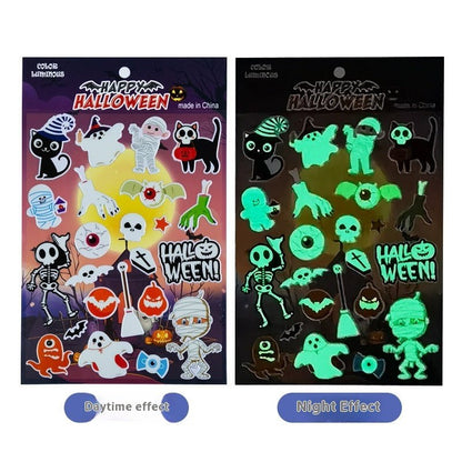 Luminous Cartoon Halloween 3D Stickers - 0 - Scribble Snacks