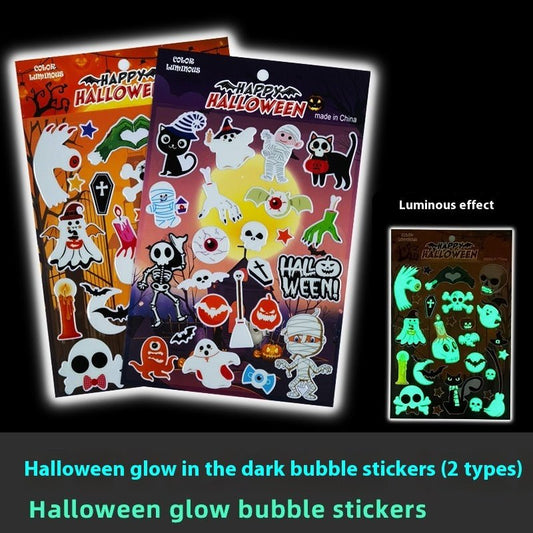 Luminous Cartoon Halloween 3D Stickers - 0 - Scribble Snacks