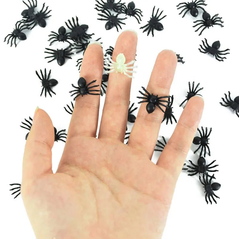 Luminous Spiders Halloween Decor - Halloween - Fake Spiders & Insects - Scribble Snacks