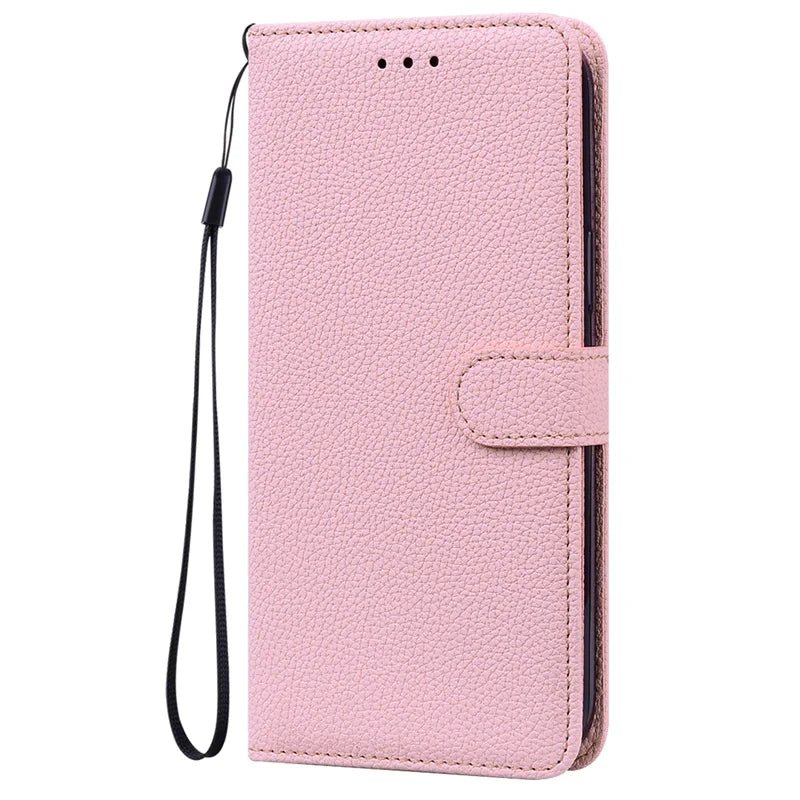 Lychee Leather Wallet iPhone Case - iPhone Cases - Scribble Snacks