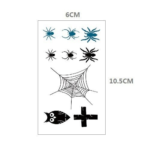 Makeup Stickers Tattoo Water Transfer For Halloween - 0 - Scribble Snacks