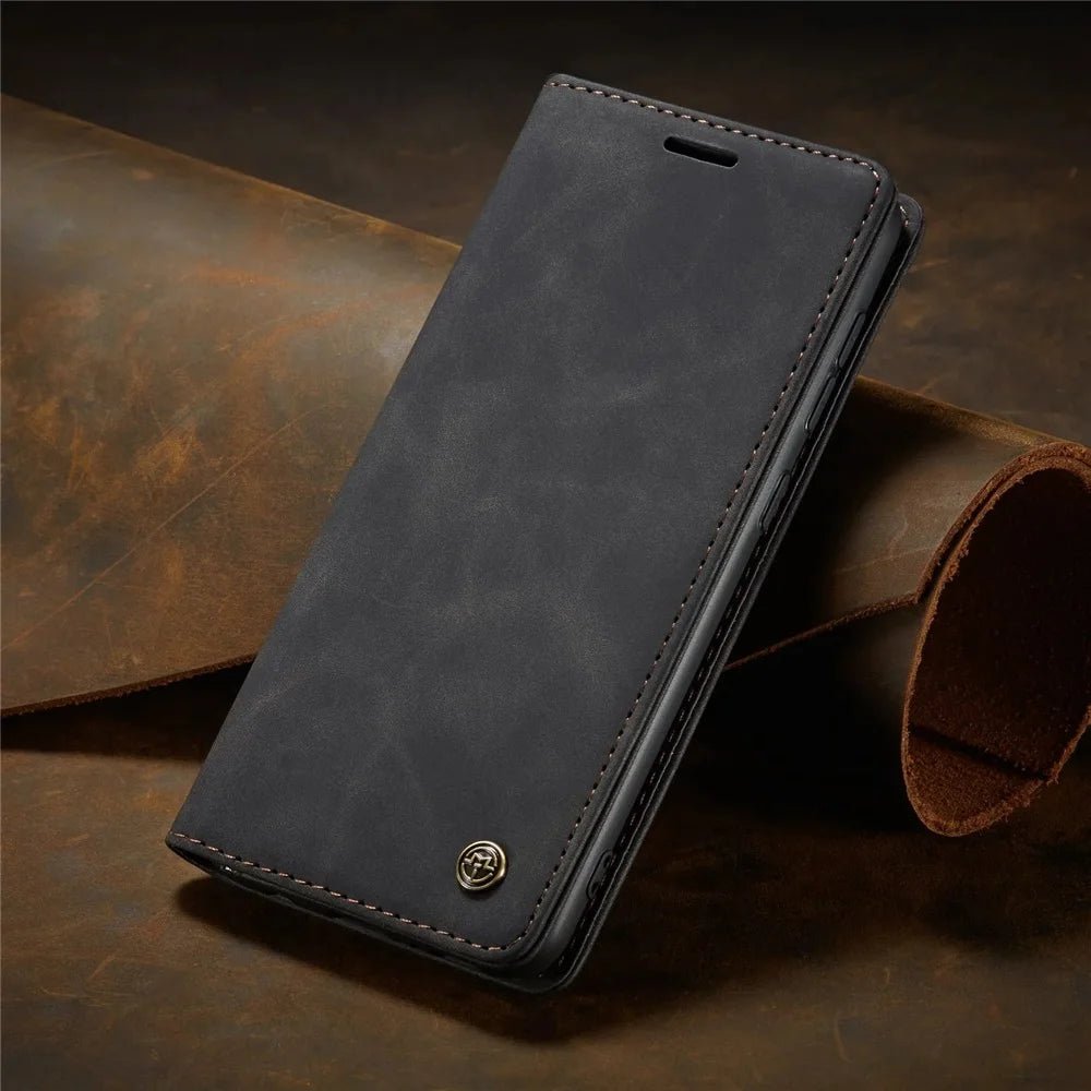 Matte Leather Flip Samsung Wallet Case - Android Cases - Scribble Snacks