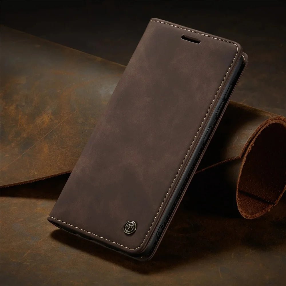 Matte Leather Flip Samsung Wallet Case - Android Cases - Scribble Snacks