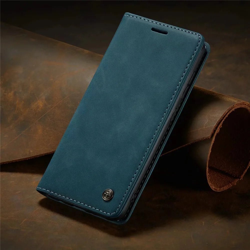 Matte Leather Flip Samsung Wallet Case - Android Cases - Scribble Snacks