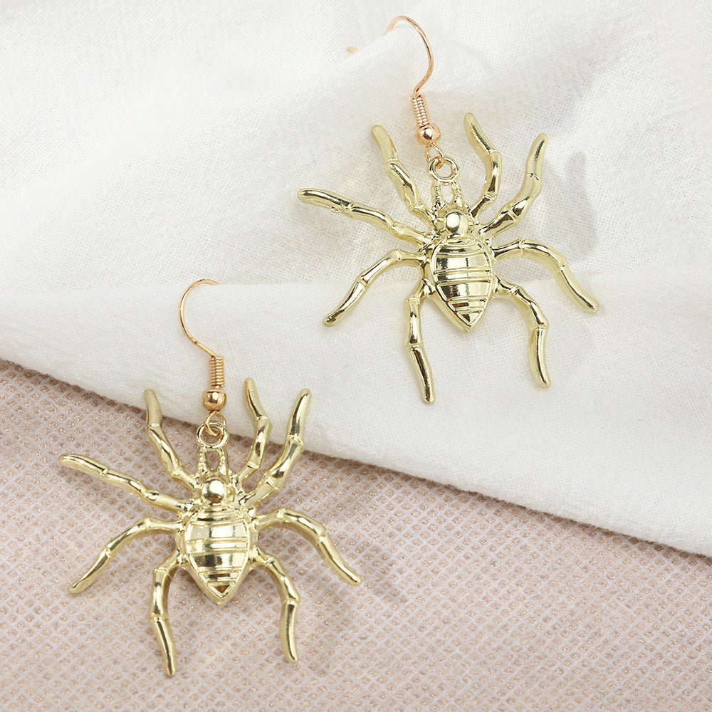 Metal Spider Earrings Halloween Earrings - 0 - Scribble Snacks