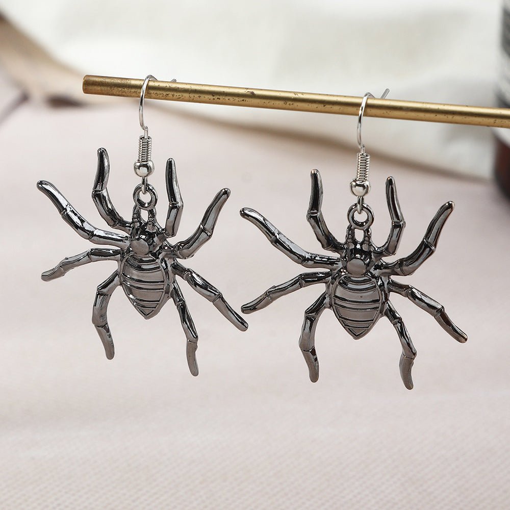 Metal Spider Earrings Halloween Earrings - 0 - Scribble Snacks