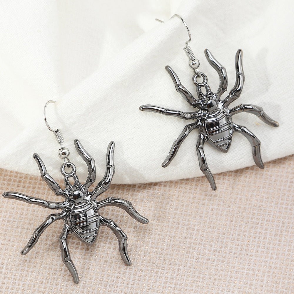 Metal Spider Earrings Halloween Earrings - 0 - Scribble Snacks