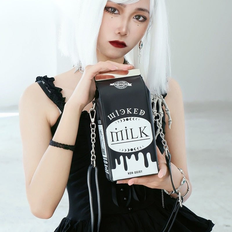 Milk Box Vintage Shoulder Bag with Animal Prints