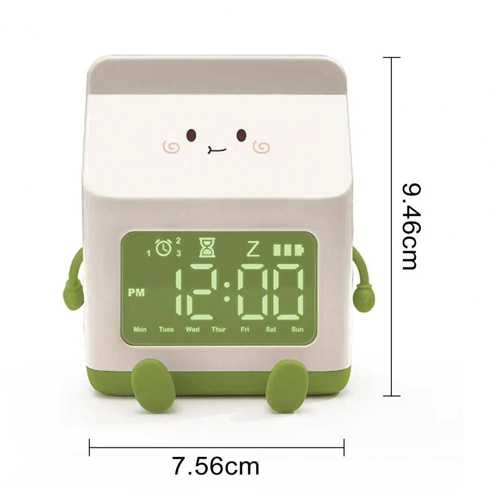 Milk Carton Morning Wake - Up Clock - Lamp / Lighting - Scribble Snacks