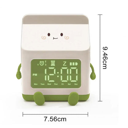 Milk Carton Morning Wake - Up Clock - Lamp / Lighting - Scribble Snacks