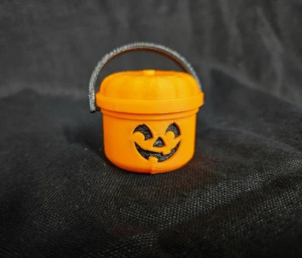 Mini Halloween Nostalgic Bucket Candy Box Trick Or Treat Basket - 0 - Scribble Snacks