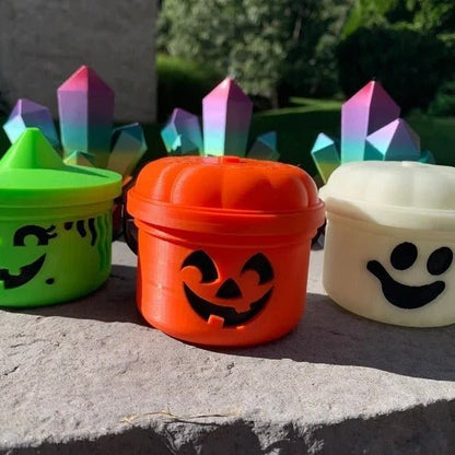 Mini Halloween Nostalgic Bucket Candy Box Trick Or Treat Basket - 0 - Scribble Snacks