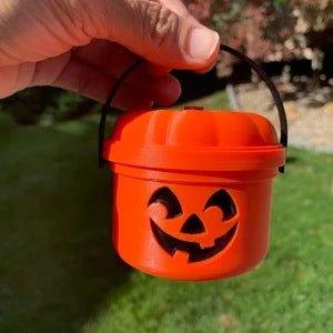 Mini Halloween Nostalgic Bucket Candy Box Trick Or Treat Basket - 0 - Scribble Snacks