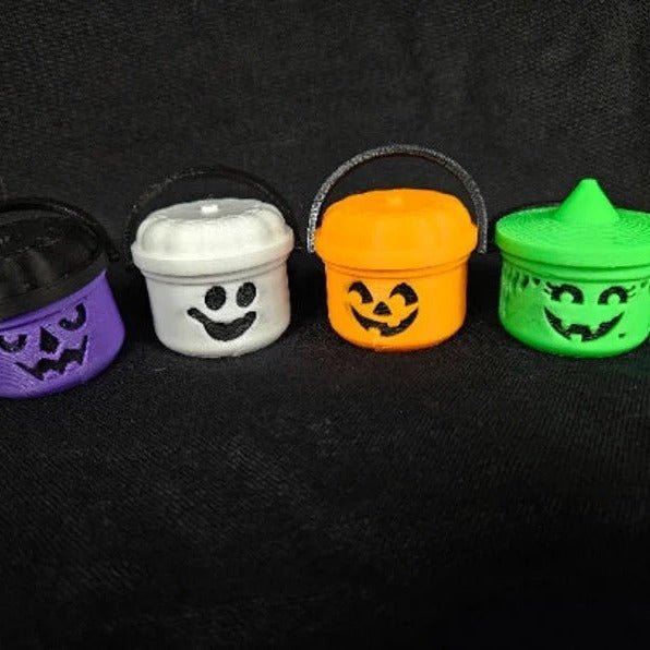 Mini Halloween Nostalgic Bucket Candy Box Trick Or Treat Basket - 0 - Scribble Snacks