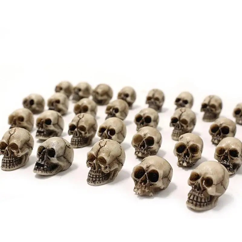 Mini Skull Halloween Set Decor - Halloween - Skeletons & Bones Props - Scribble Snacks