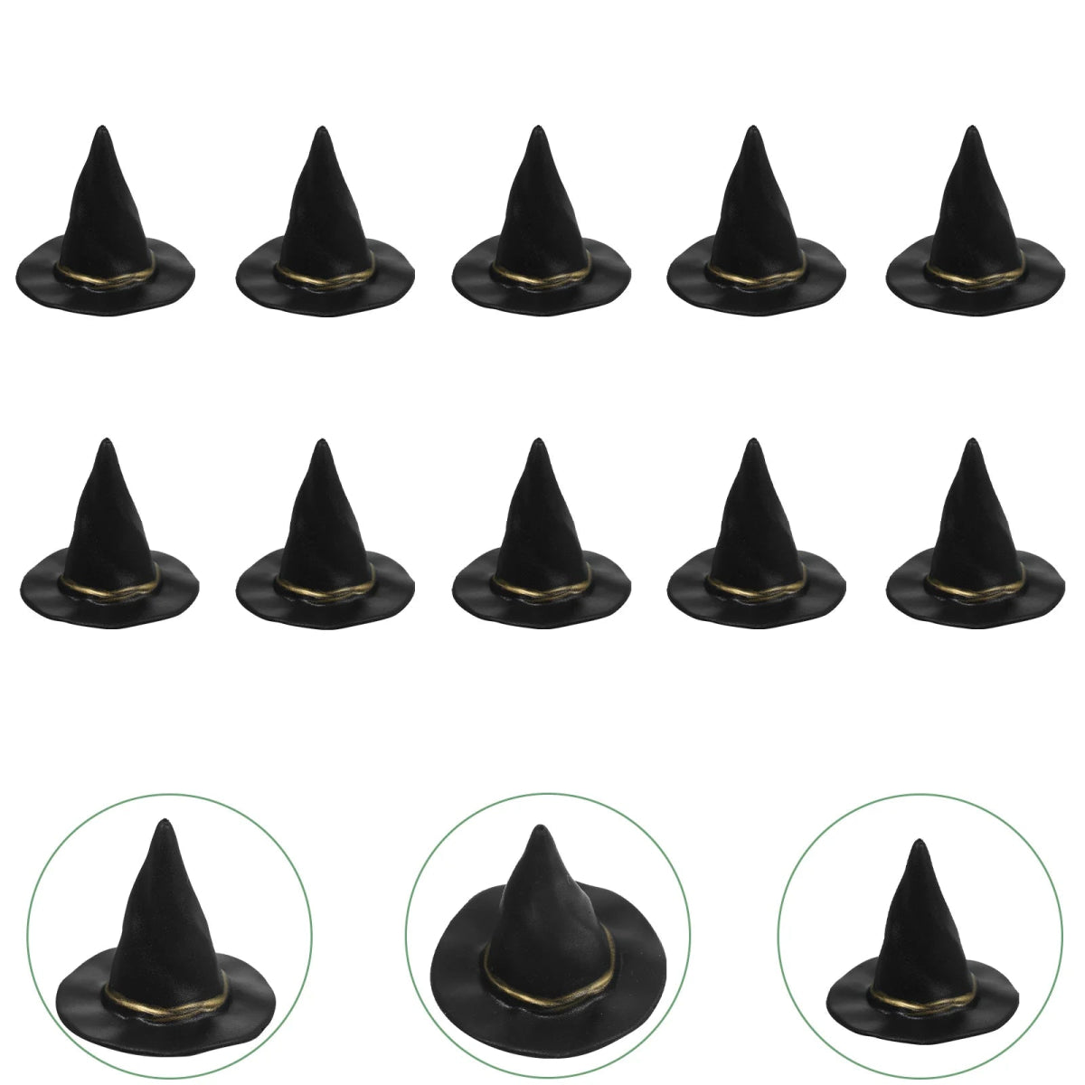 Mini Witch Hat Toy Set - Halloween - Clothing Accessories (Necklaces, Vampire Teeth, Pins, Headwear) - Scribble Snacks