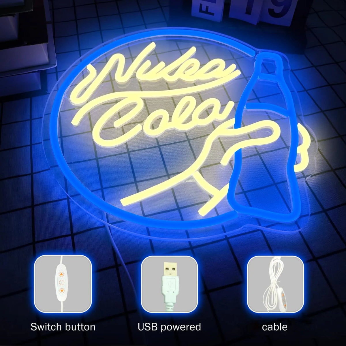 Neon Light Gamer Room Decor - Lamp / Lighting - Scribble Snacks