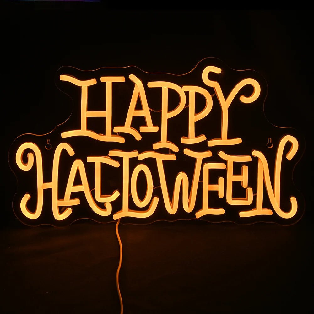 Neon Pumpkin Halloween Light - Halloween - LED Lighting & Neon Signs - Scribble Snacks