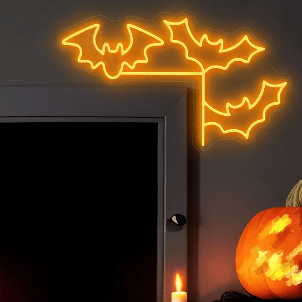 Neon Pumpkin Halloween Light - Halloween - LED Lighting & Neon Signs - Scribble Snacks