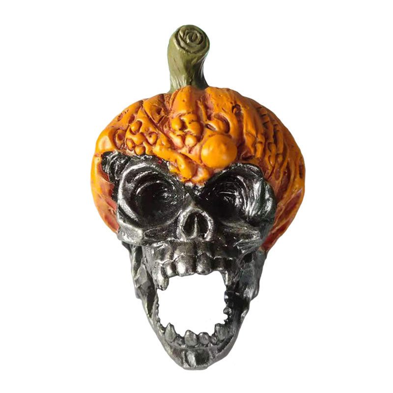 New Evil Pumpkin Skull Halloween Resin Ornament - 0 - Scribble Snacks