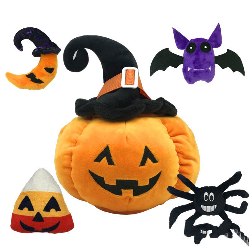 New Halloween Hat Pumpkin Pillow Plush Toy - 0 - Scribble Snacks