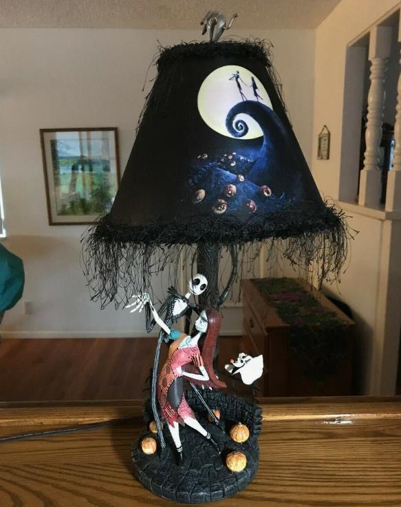 New Halloween Home Bedroom Jack Glowing Table Lamp LED Lamp Halloween Table Lamp - 0 - Scribble Snacks