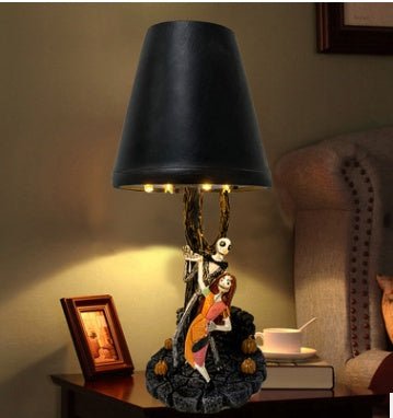 New Halloween Home Bedroom Jack Glowing Table Lamp LED Lamp Halloween Table Lamp - 0 - Scribble Snacks