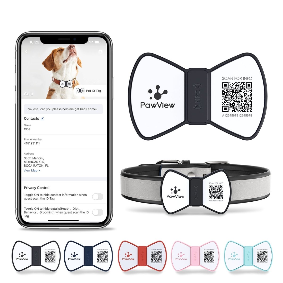 NFC Smart QR Code Pet Label Personalization - 0 - Scribble Snacks