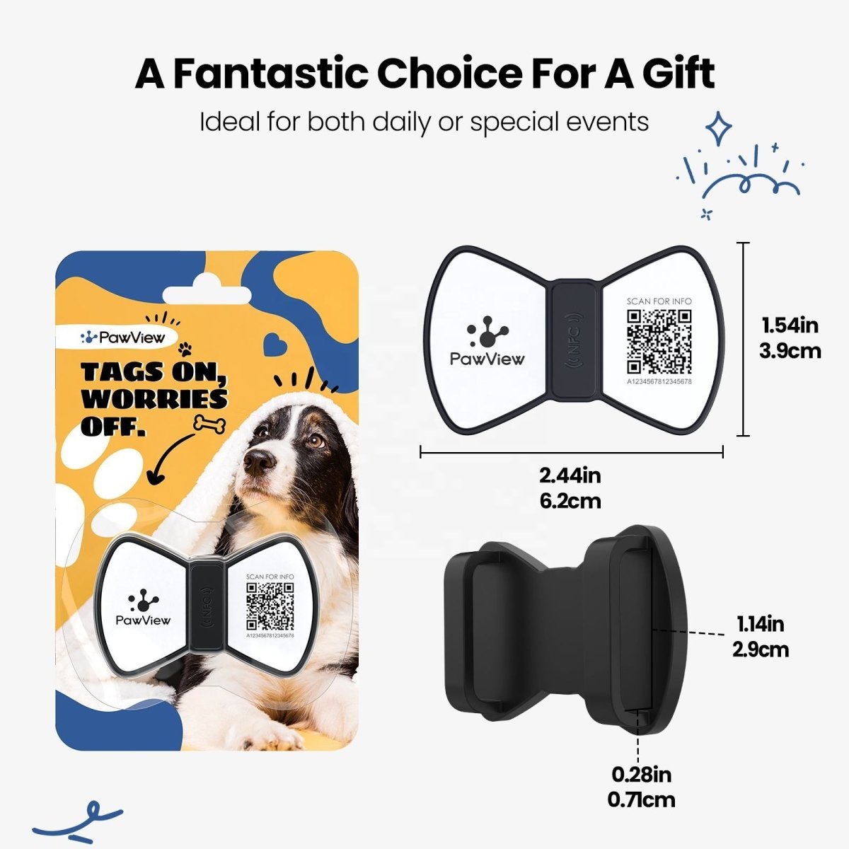 NFC Smart QR Code Pet Label Personalization - 0 - Scribble Snacks