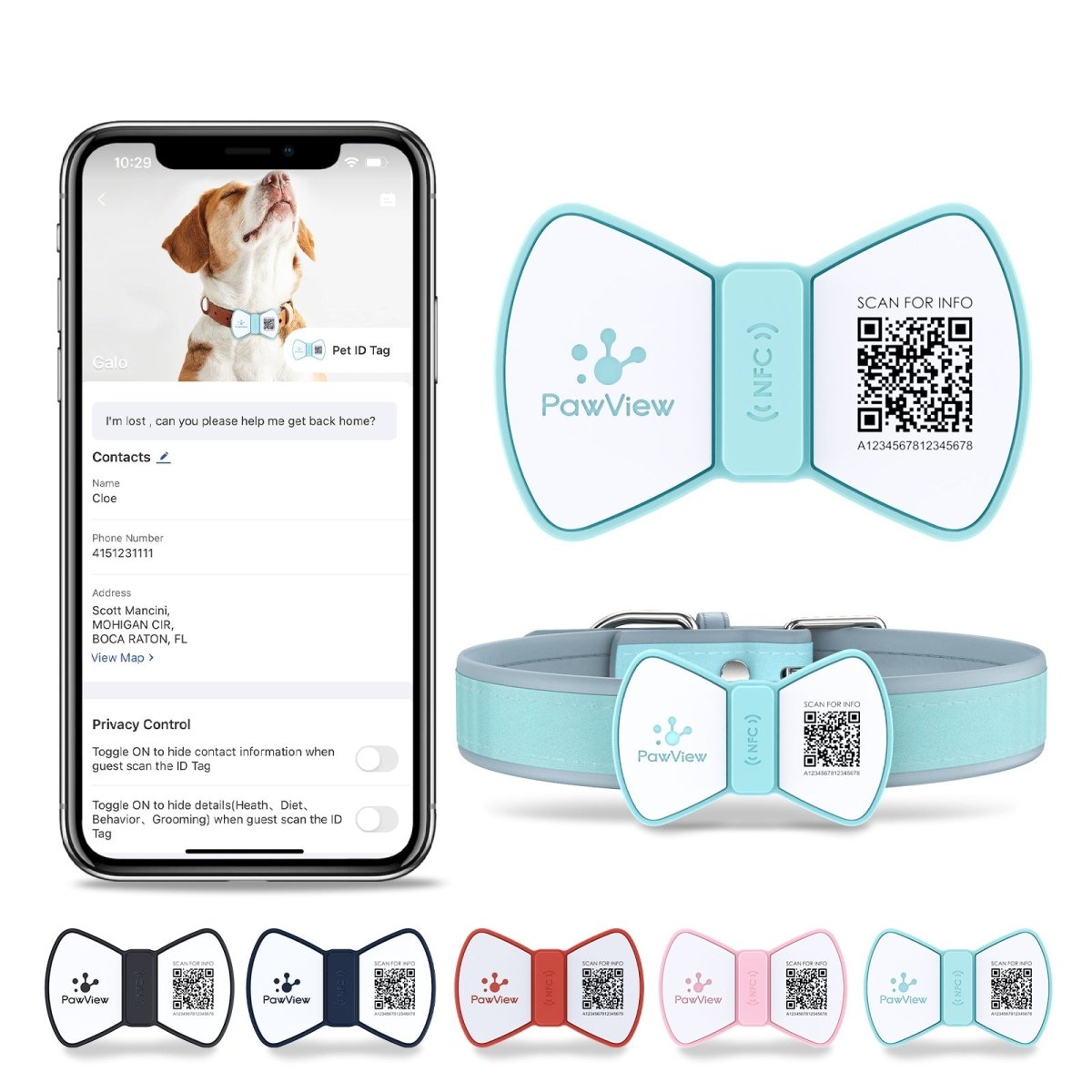 NFC Smart QR Code Pet Label Personalization - 0 - Scribble Snacks