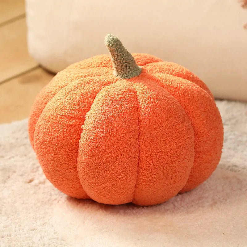 Nordic Pumpkin Decorative Pillow - Halloween - Seasonal Plush Pillows & Throw Decorations - Scribble Snacks