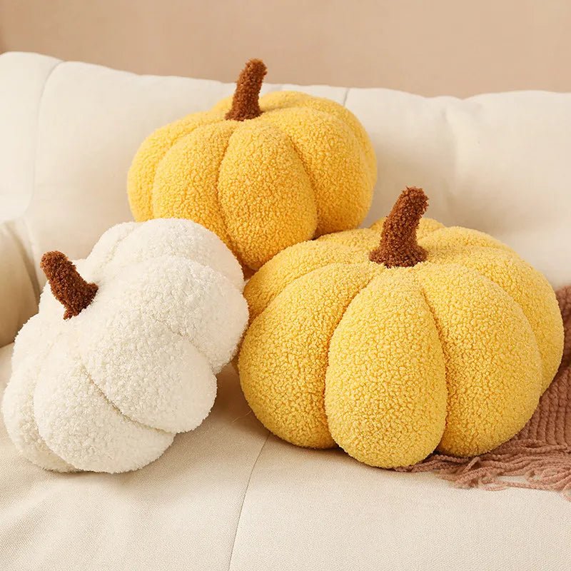 Nordic Pumpkin Decorative Pillow - Halloween - Seasonal Plush Pillows & Throw Decorations - Scribble Snacks